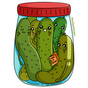 Pickle Jar Sticker