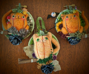 Pumpkin Cat Wreaths