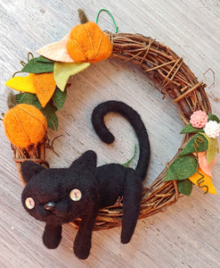 Black Cat Wreath